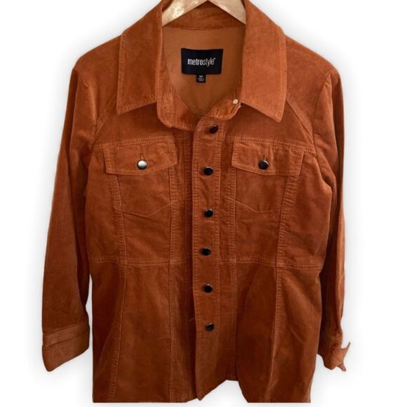 Metro style tan corduroy Jacket - Picture 1 of 11